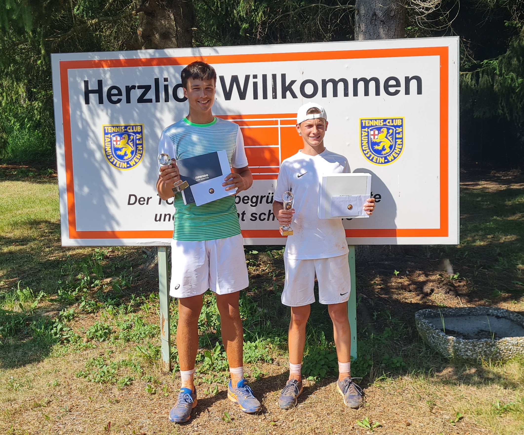 Yannis and Nicolas, finalists of the 2nd AmateurTennis.tv Open