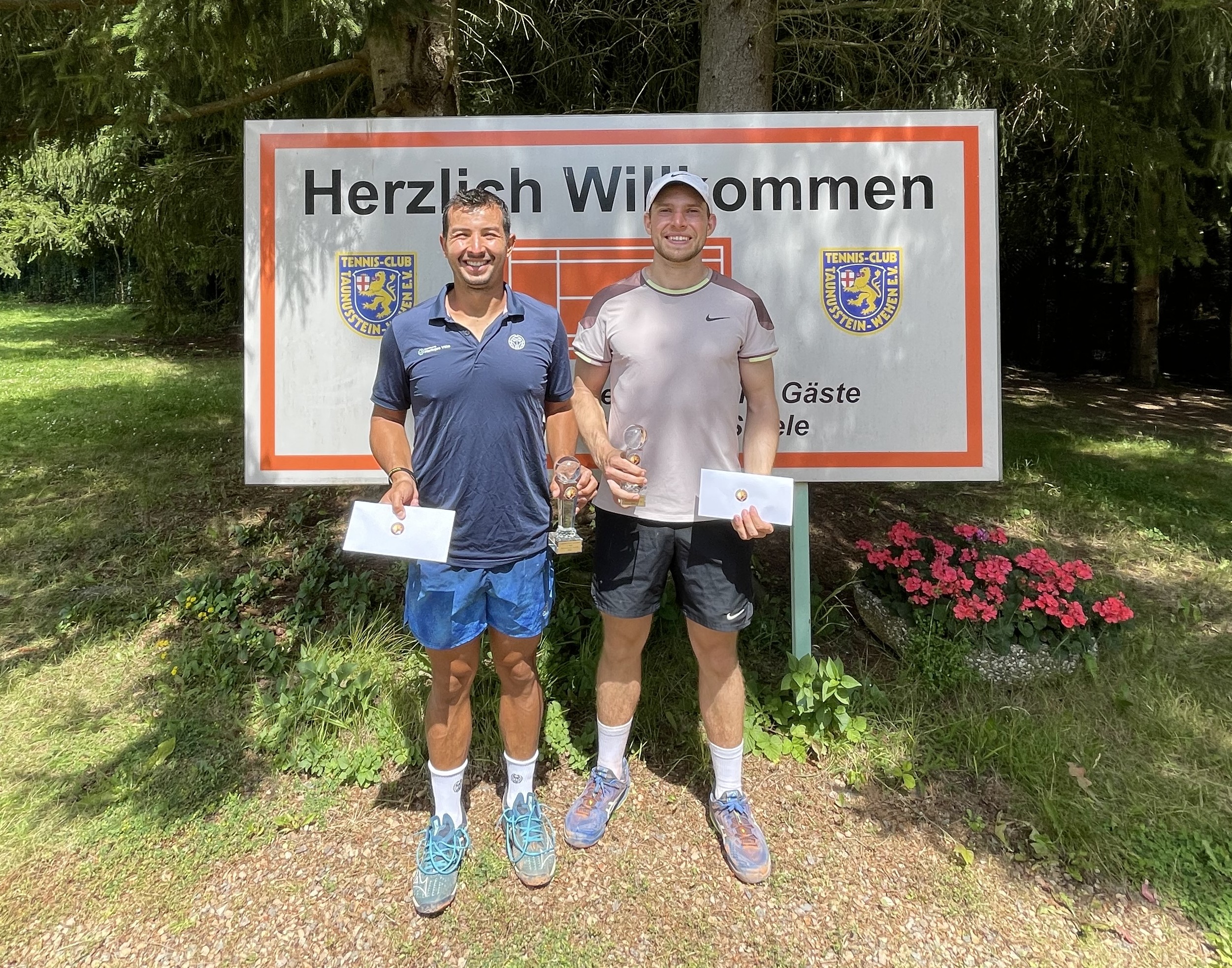 Matias and Marvin, finalists of the 3rd AmateurTennis.tv Open