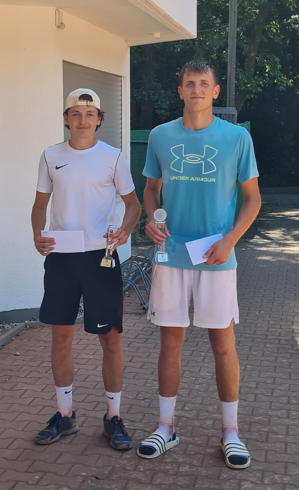 Paul and Max, finalists of the 5th AmateurTennis.tv Open